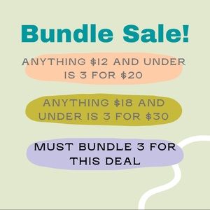 Bundle Sale!!!
